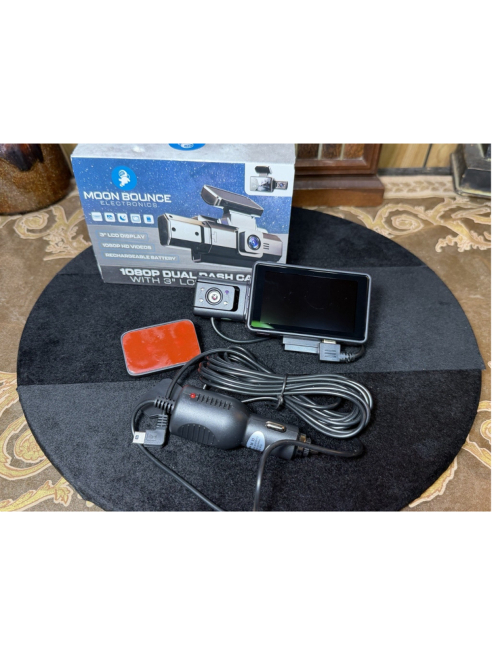 1080P Dual Dash Cam Front Rear Camera 3" LCD Screen Night Vision Car DVR Kit